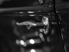 Door handle detail, antique car. Black and white photo © Andrée Fredette