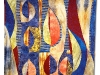 Green Leaf Study - Original Cotton quilt, machine-pieced and quilted by Andrée Fredette