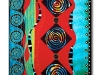 Hot Flash - Original Cotton quilt, machine-pieced and quilted by Andrée Fredette