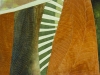Trio, detail 2 - Original Cotton quilt, machine-pieced and quilted by Andrée Fredette