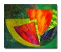 Tunicates2 - Original Cotton quilt, machine-pieced and quilted by Andrée Fredette